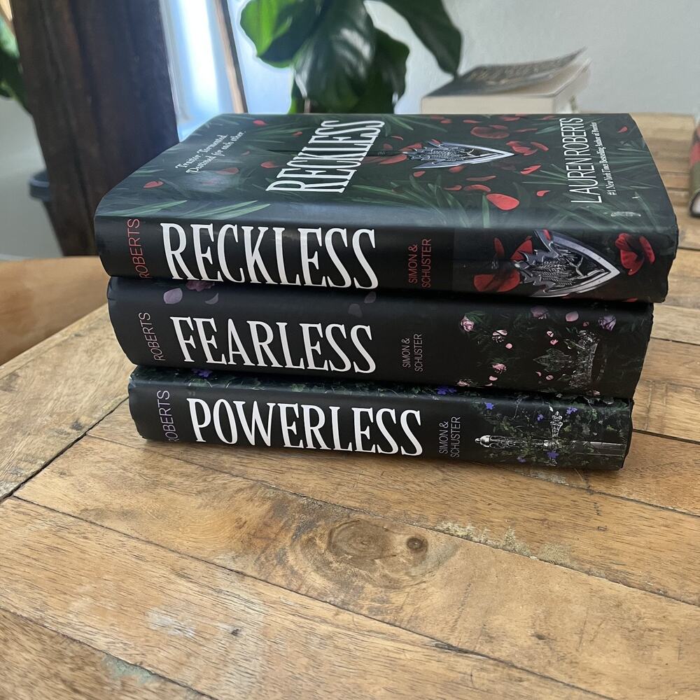 Powerless Fearless Reckless by Lauren Roberts Trilogy Hardcover Book Set